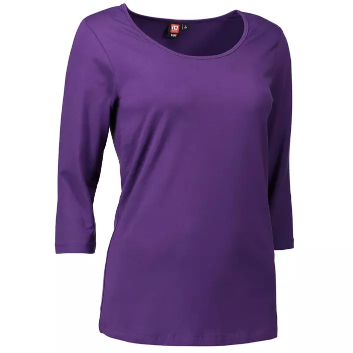 ID Stretch women's T-shirt with 3/4-length sleeves, Purple, large image number 1