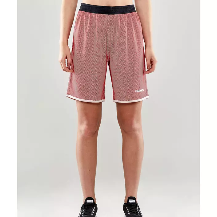 Craft Progress reversible women's shorts, Bright red/white, large image number 1