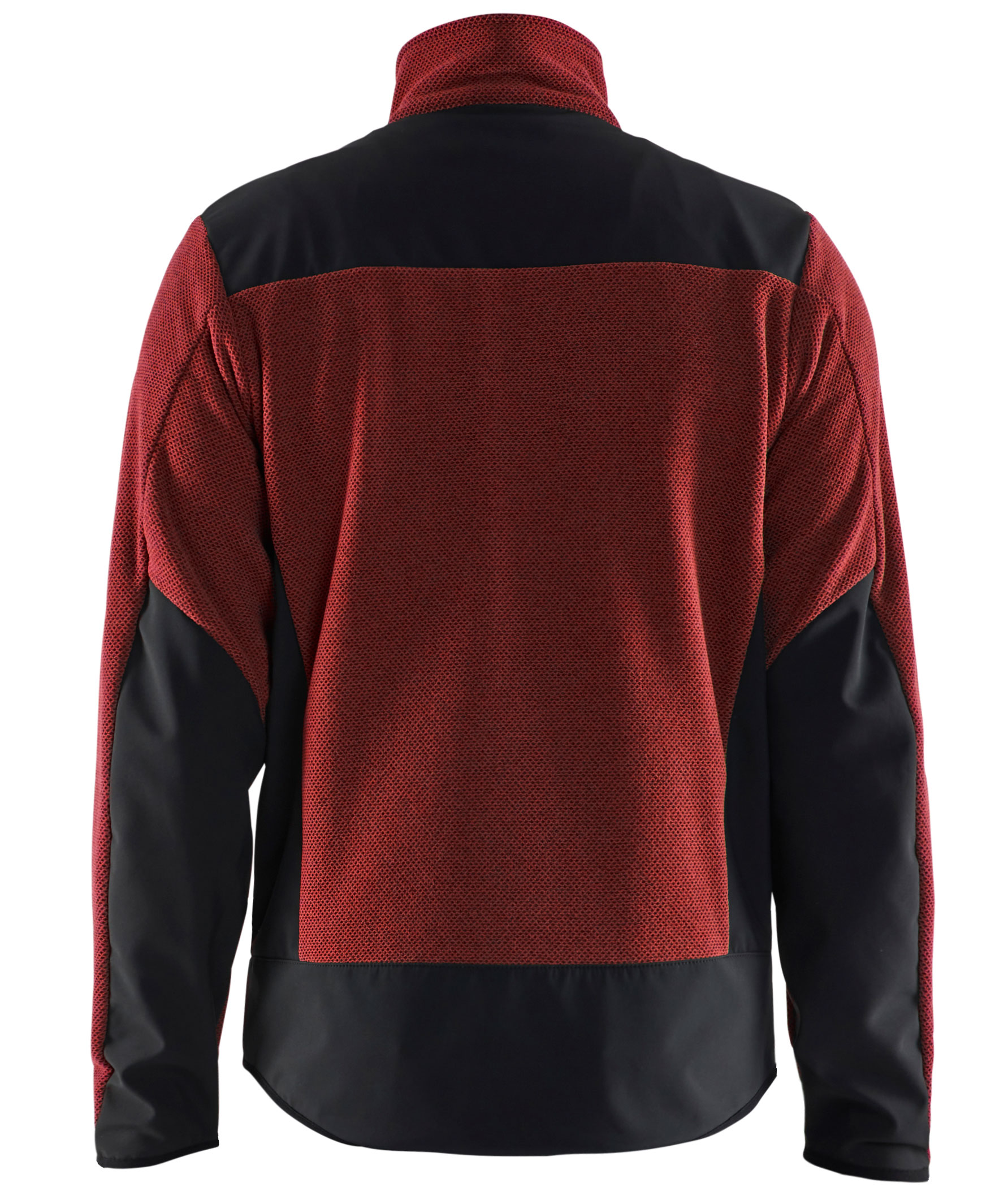 Bl&aring;kl&auml;der stickadjacka med softshell