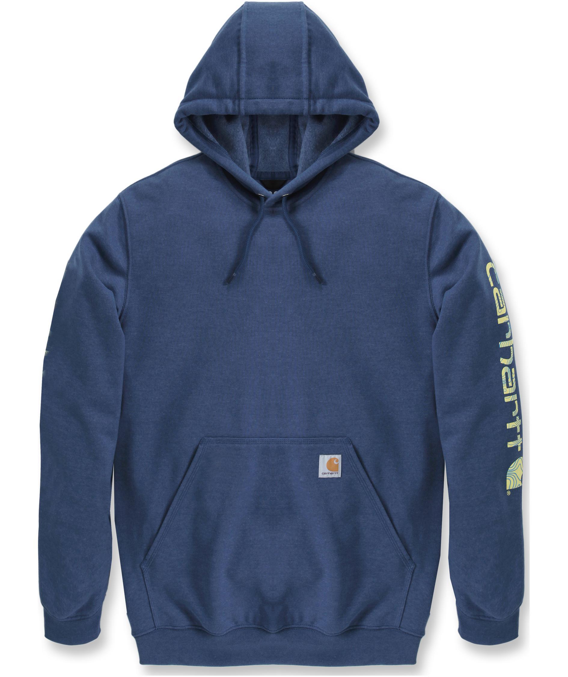 Carhartt Midweight hettegenser, Deep Ocean Heather, Deep Ocean Heather, swatch