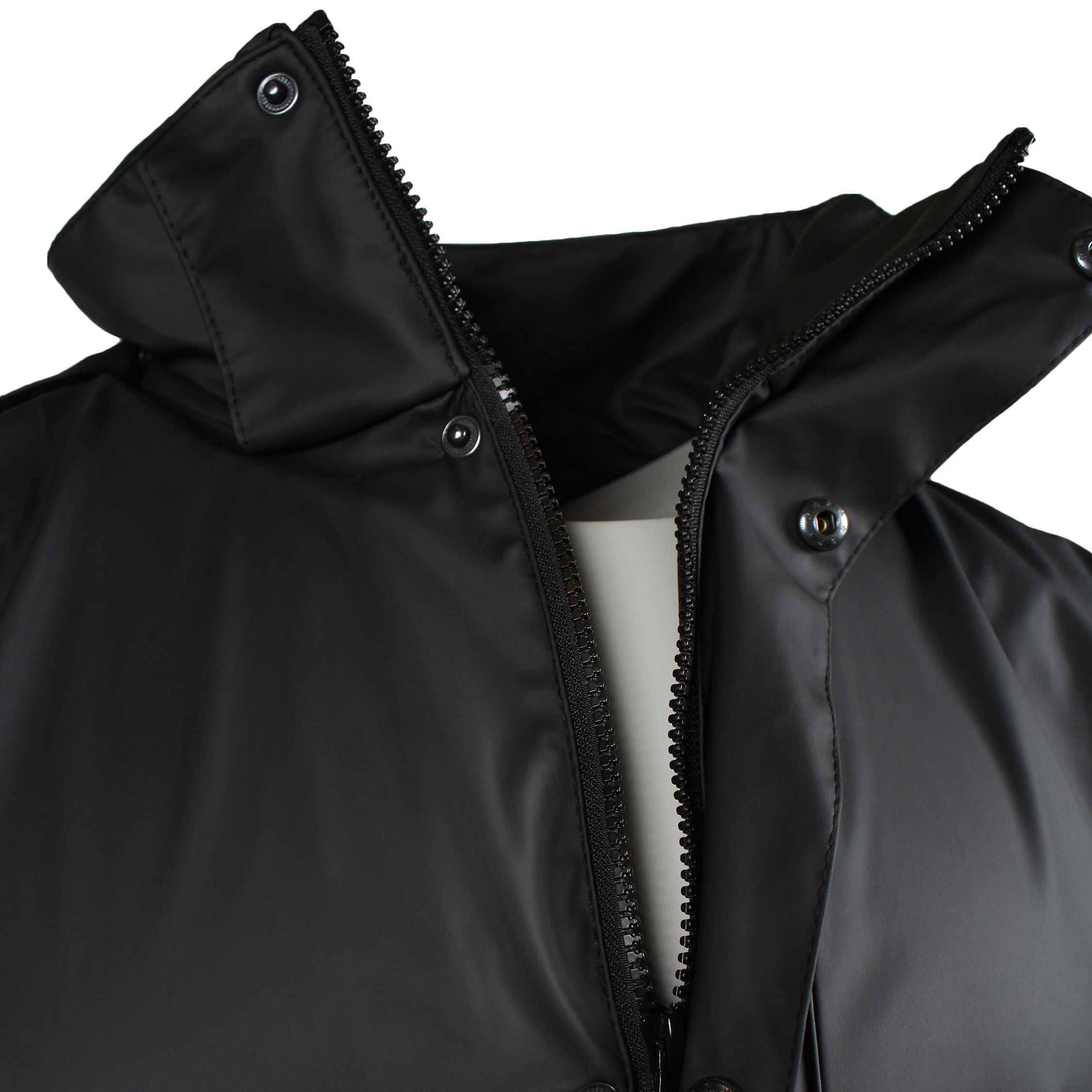 Lyngs&oslash;e PU rain jacket, Black