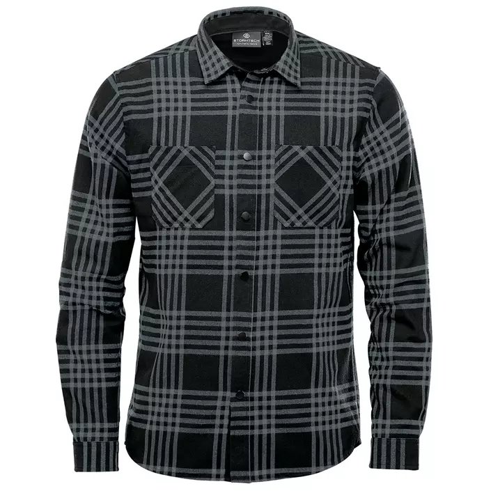 Stormtech Santa Fe flannel shirt, Carbon heather/black, large image number 0