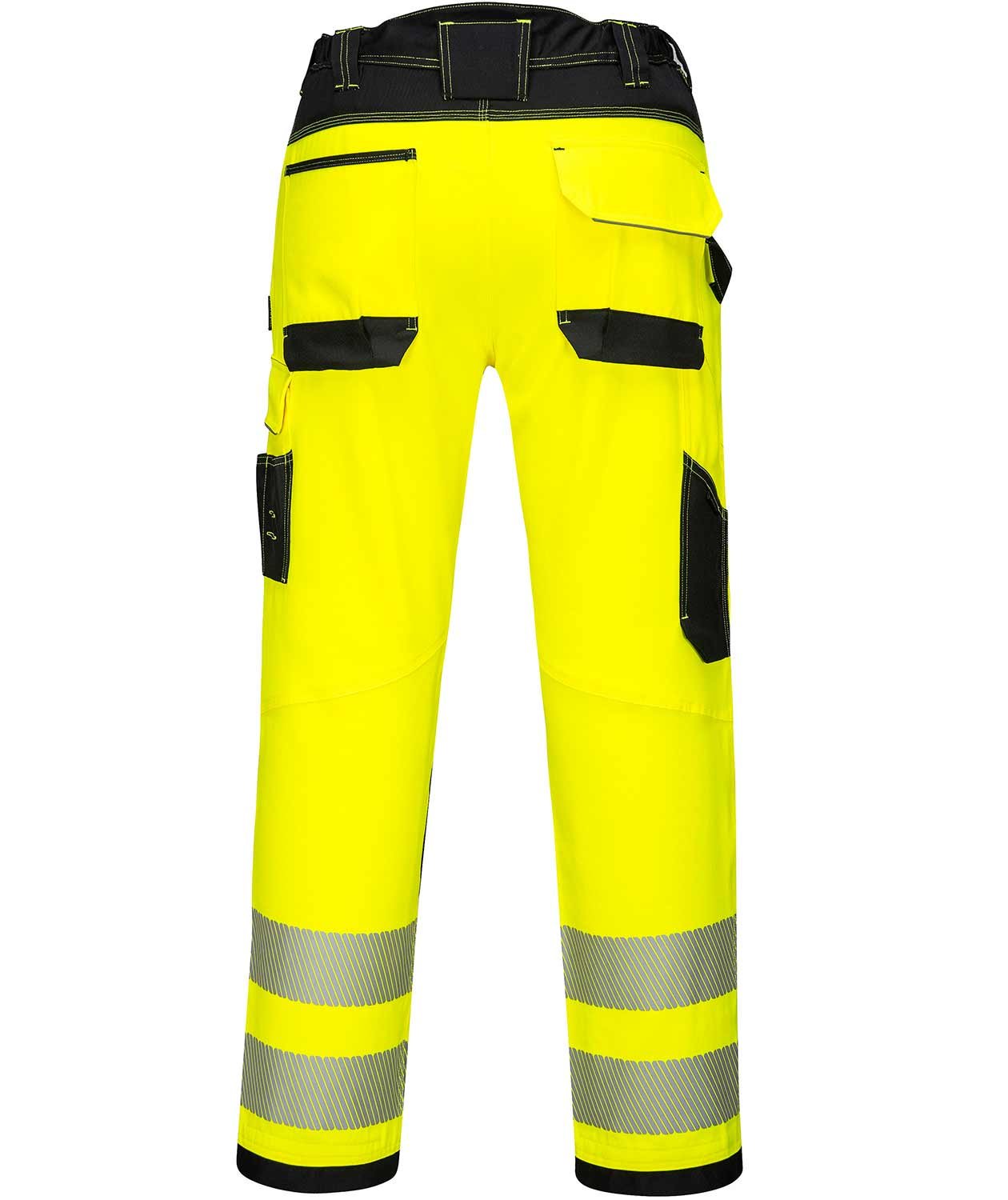 Portwest PW3 work trousers, Hi-vis Yellow/Black