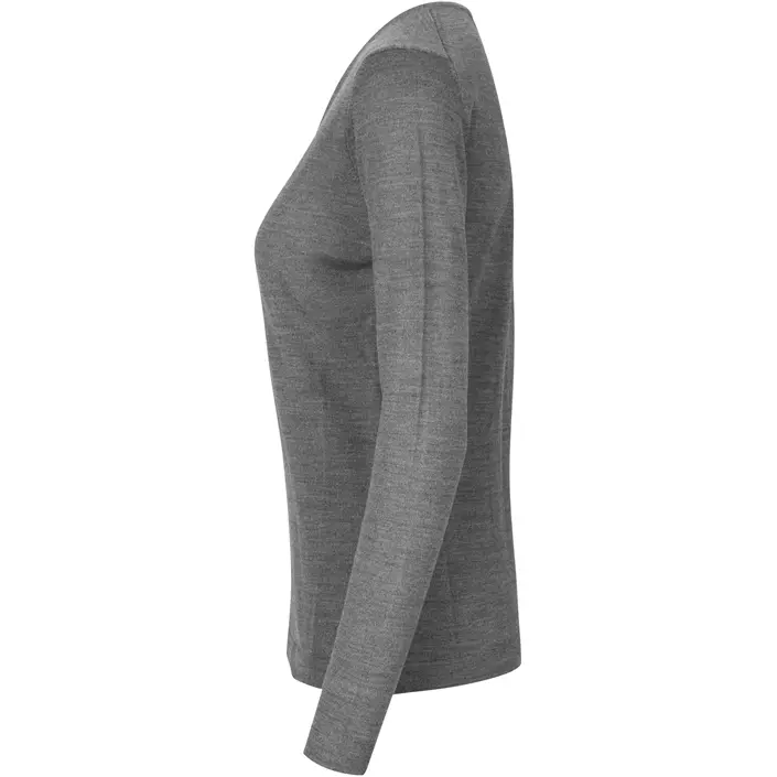 ID women's pullover with merino wool, Grey Melange, large image number 3