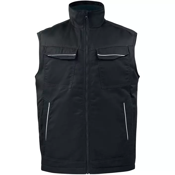 ProJob lined waistcoat, Black, large image number 0