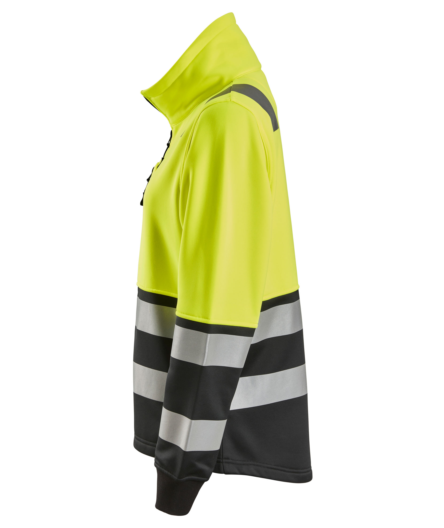 Snickers women's sweat jacket 8073, Hi-vis Yellow/Black, large image number 4