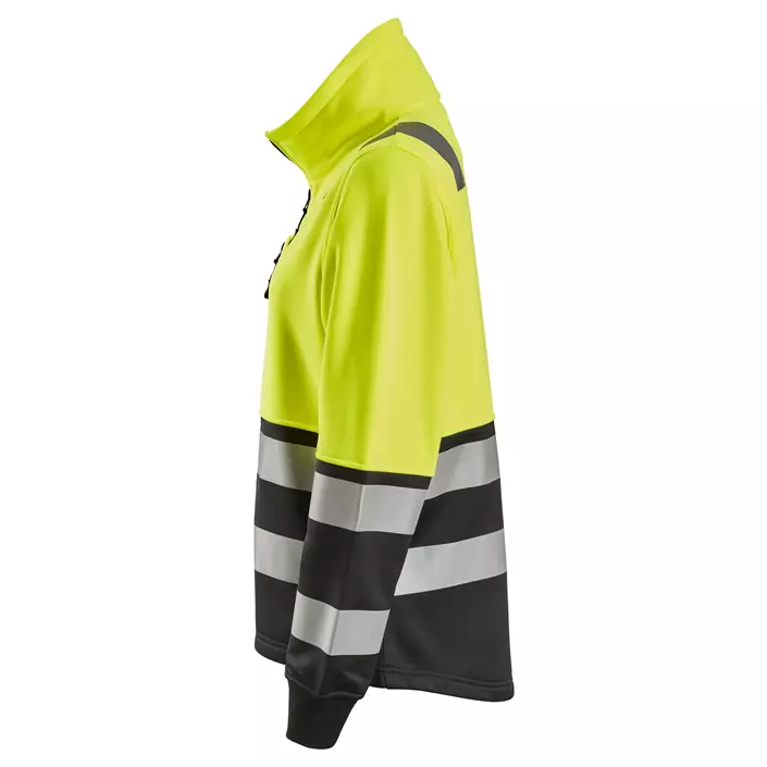 Snickers women's sweat jacket 8073, Hi-vis Yellow/Black, large image number 3