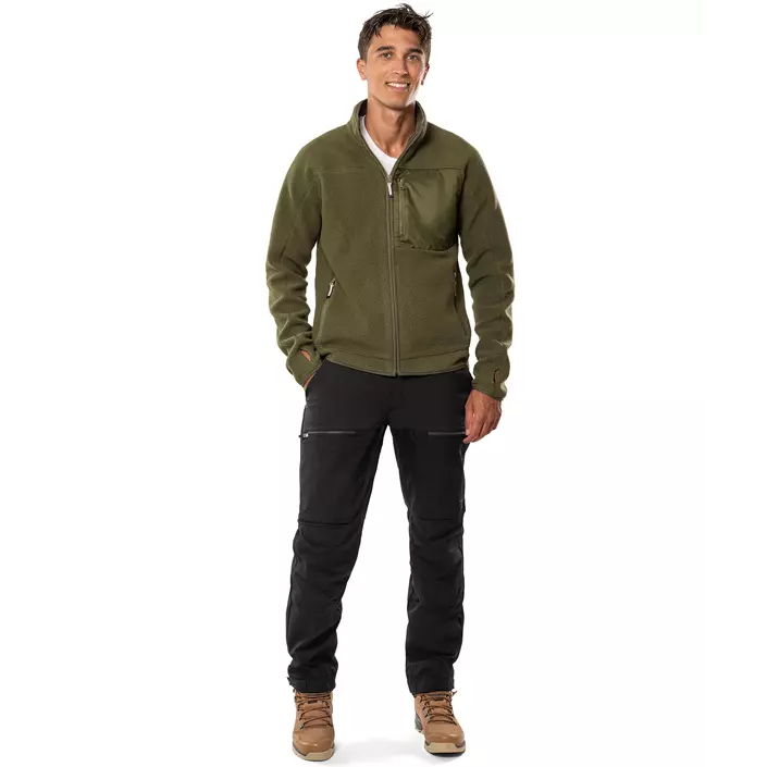 Fristads Argon fibre pile jacket, Light Army Green, large image number 1