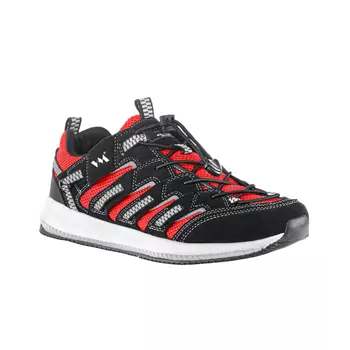 VM Footwear Lusaka Sneakers, Schwarz/Rot