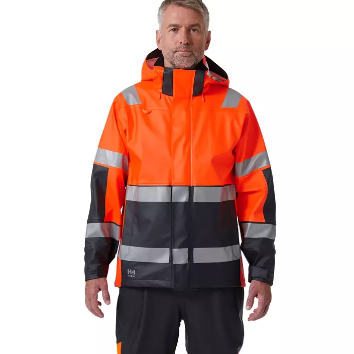 Helly Hansen Alna 2.0 rain jacket, Hi-vis Orange/Ebony, large image number 1
