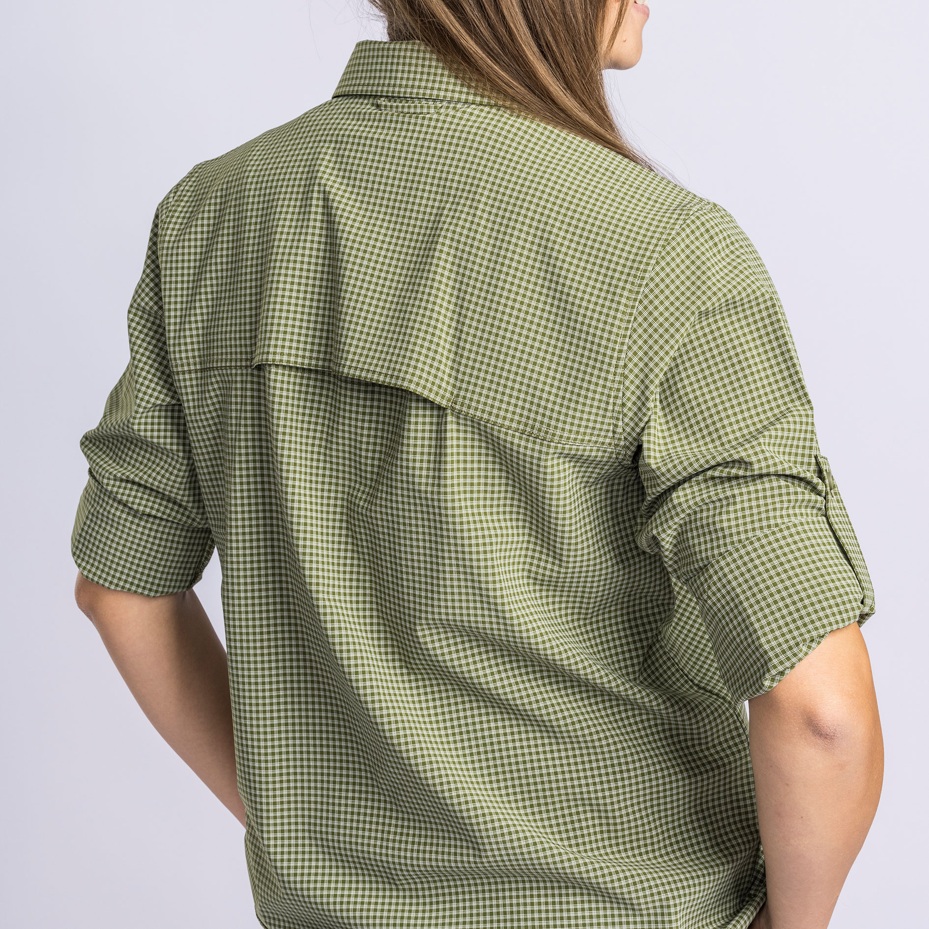 Pinewood NatureSafe dameskjorte, Pine Green/Off White, large image number 4