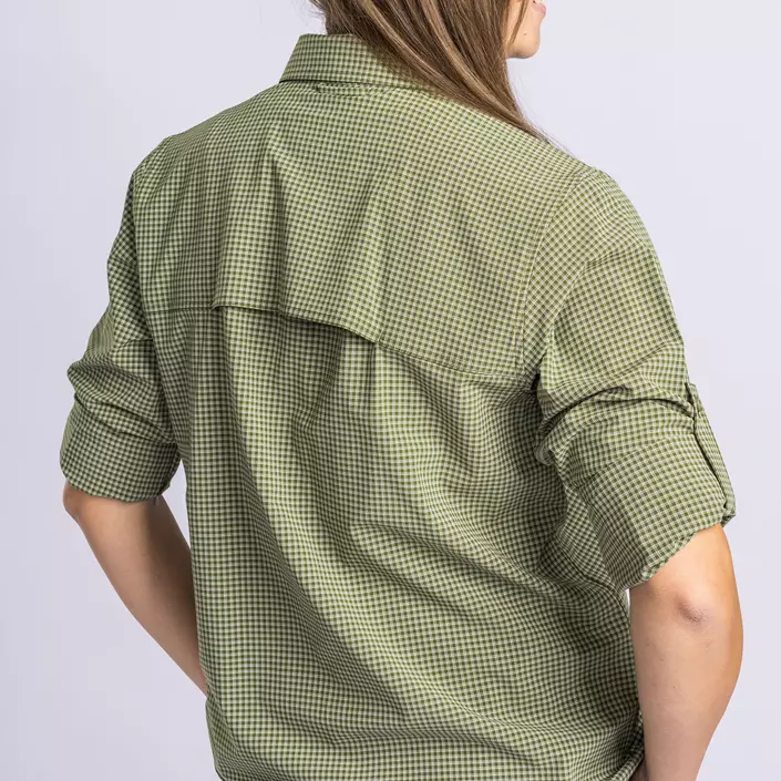Pinewood NatureSafe dameskjorte, Pine Green/Off White, large image number 4