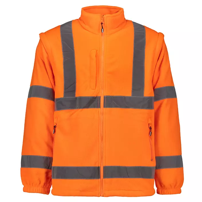 Ocean 2-in-1 fleece jacket, Hi-vis Orange, large image number 0
