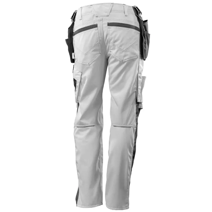 Mascot Unique Kassel craftsman trousers, White/Dark Antracit, large image number 1