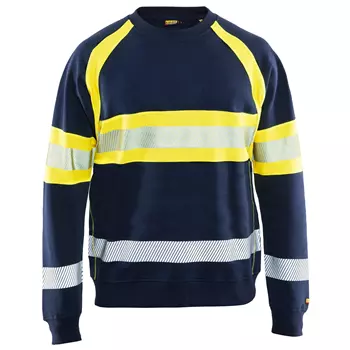 Blåkläder Sweatshirt, Marine/Gelb