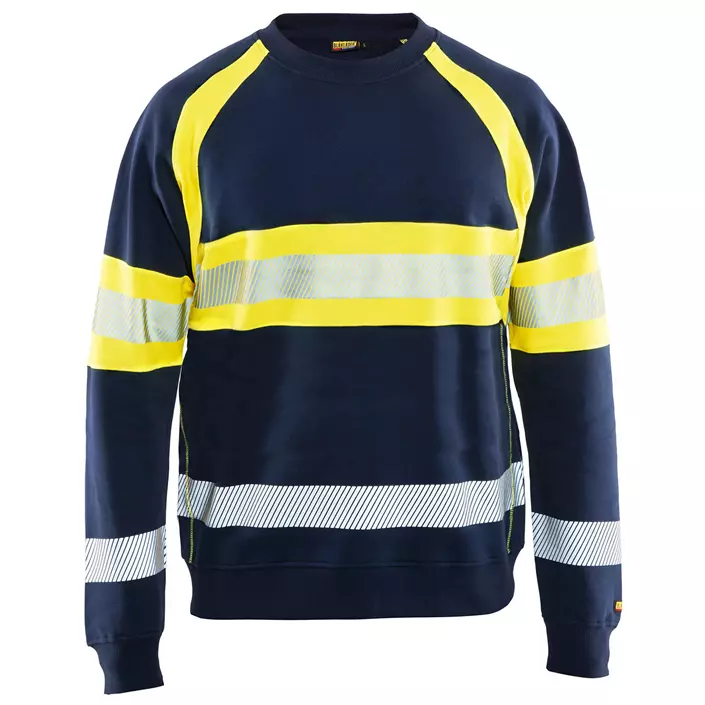 Blåkläder Sweatshirt, Marine/Gelb, large image number 0