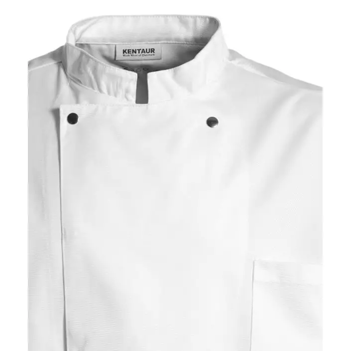 Kentaur short-sleeved unisex chefs jacket, White, large image number 2