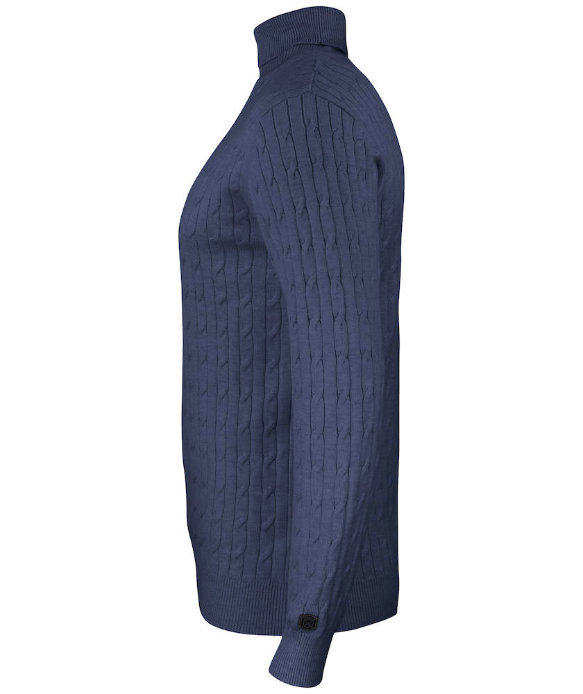 Cutter & Buck Blakely turtleneck, Navy melange, large image number 3