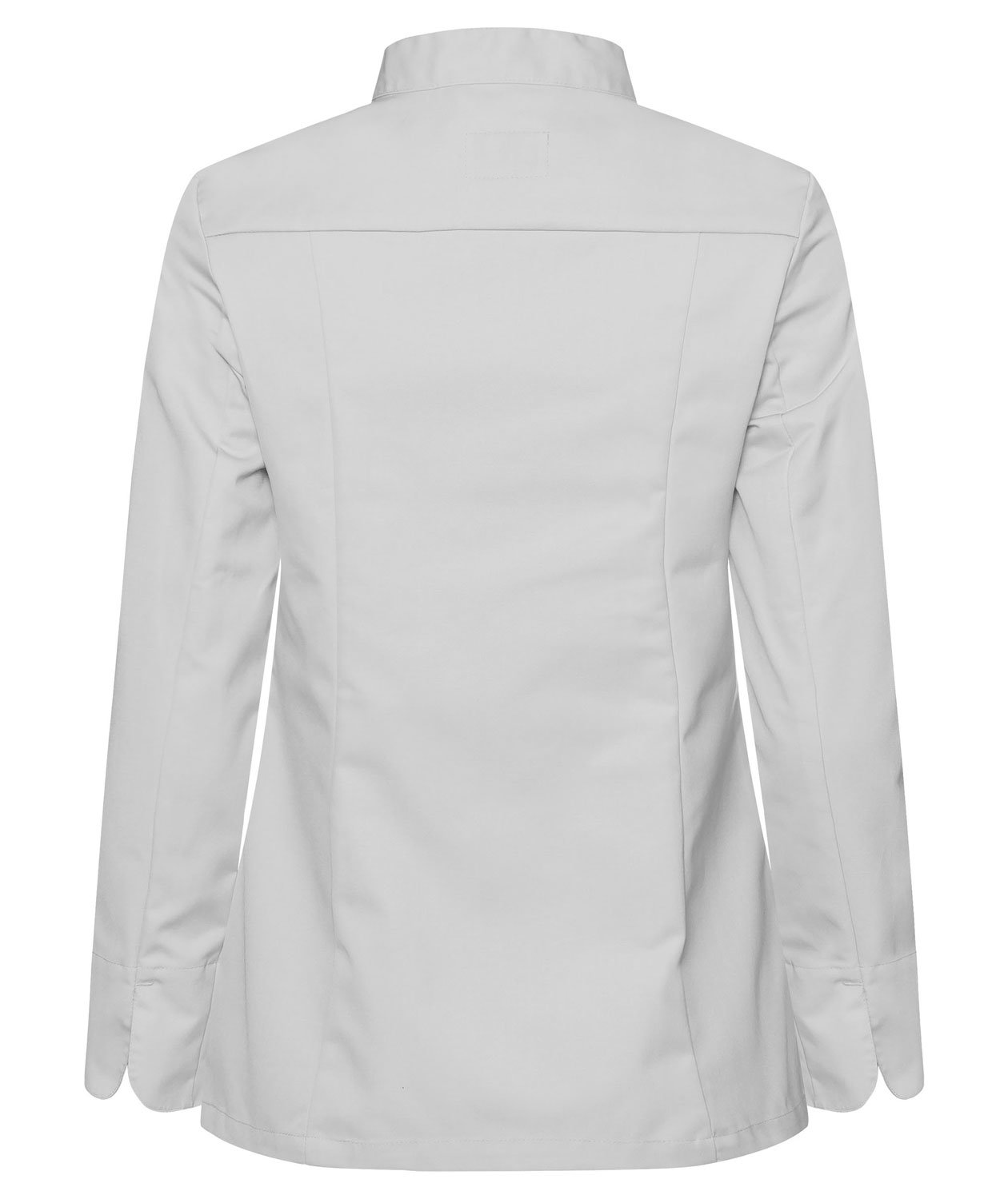 Segers slim fit women's chefs shirt, Light Grey
