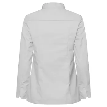 Segers slim fit women's chefs shirt, Light Grey