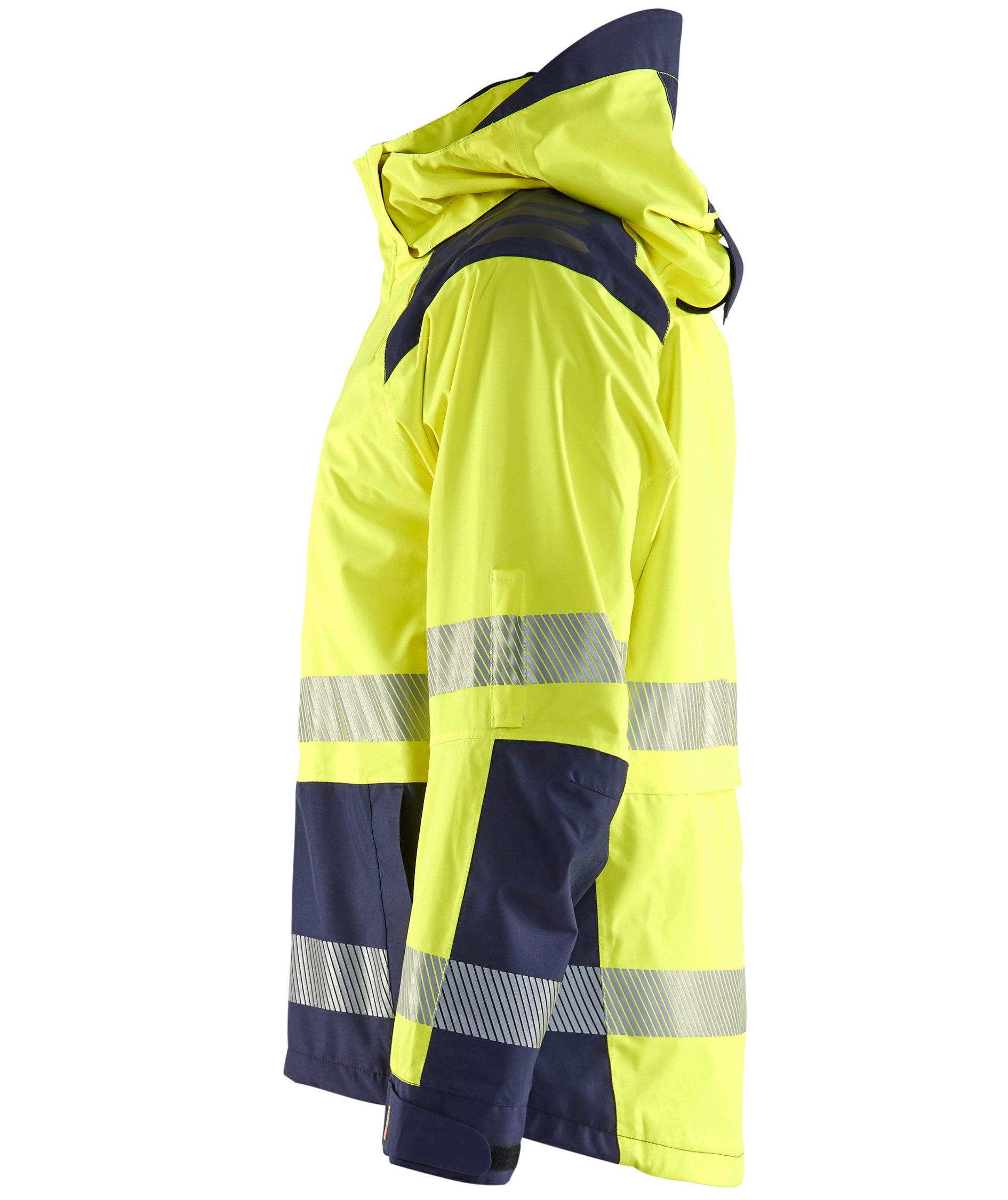 Bl&aring;kl&auml;der shell jacket, Hi-Vis yellow/marine, large image number 3