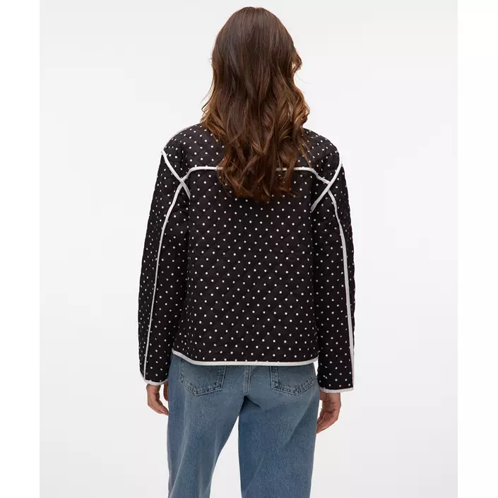Vero Moda VMSANNE vattert jakke, Black/White Dots, large image number 2
