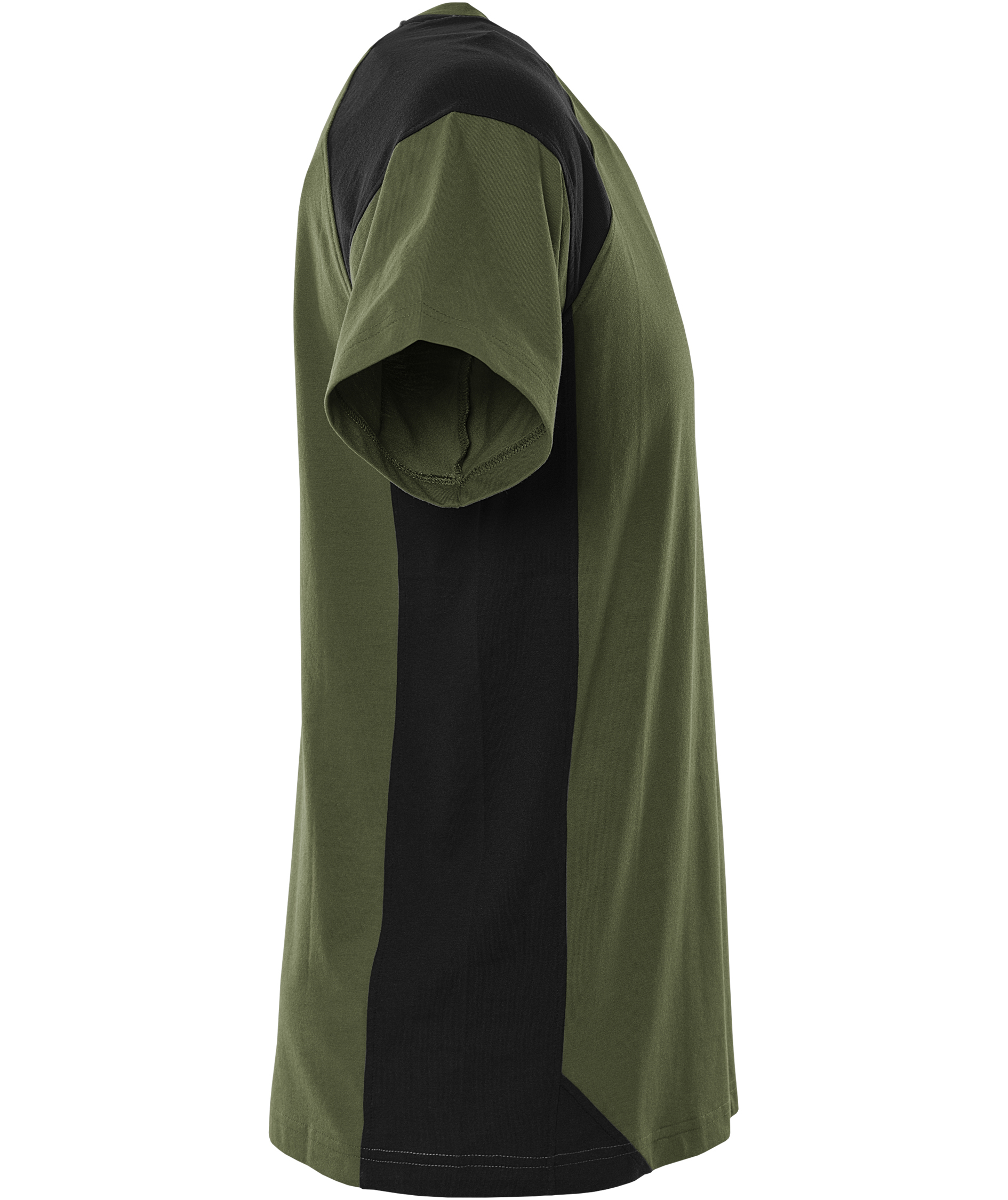 Fristads Heavy T-shirt 7046 GTM, Army Green/Black, large image number 2