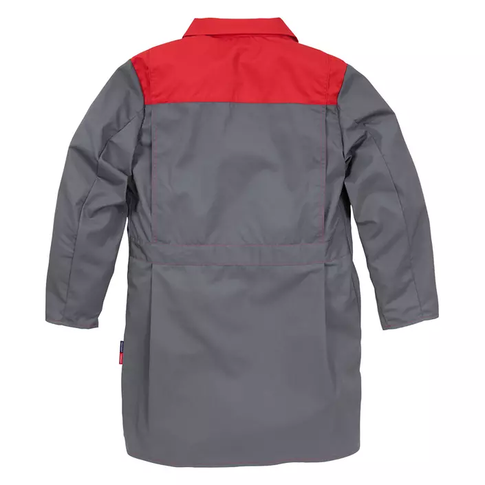Fristads Icon lap coat, Grey/Red, large image number 1