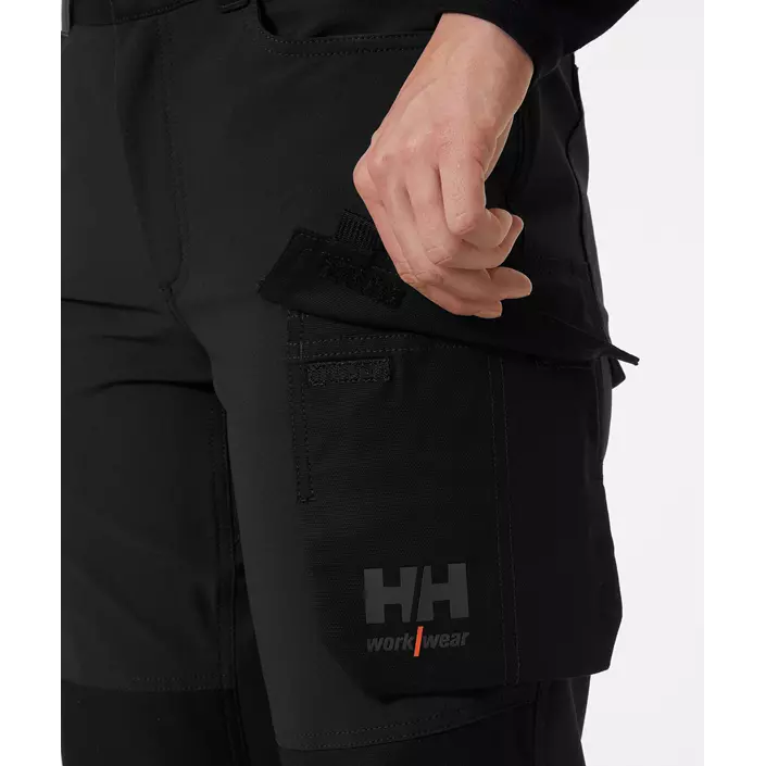 Helly Hansen Luna 4X women's cargo trousers full stretch, Black, large image number 6