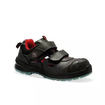 Sanita Calcite safety sandals S1P, Black