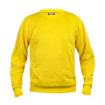 Clique Basic Roundneck sweatshirt, Lemon Yellow