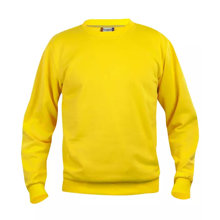 Clique Basic Roundneck Sweatshirt, Zitronengelb, large image number 0