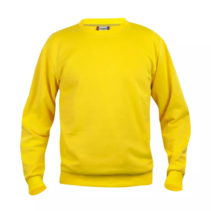 Clique Basic Roundneck trøje, Citron Gul, large image number 0