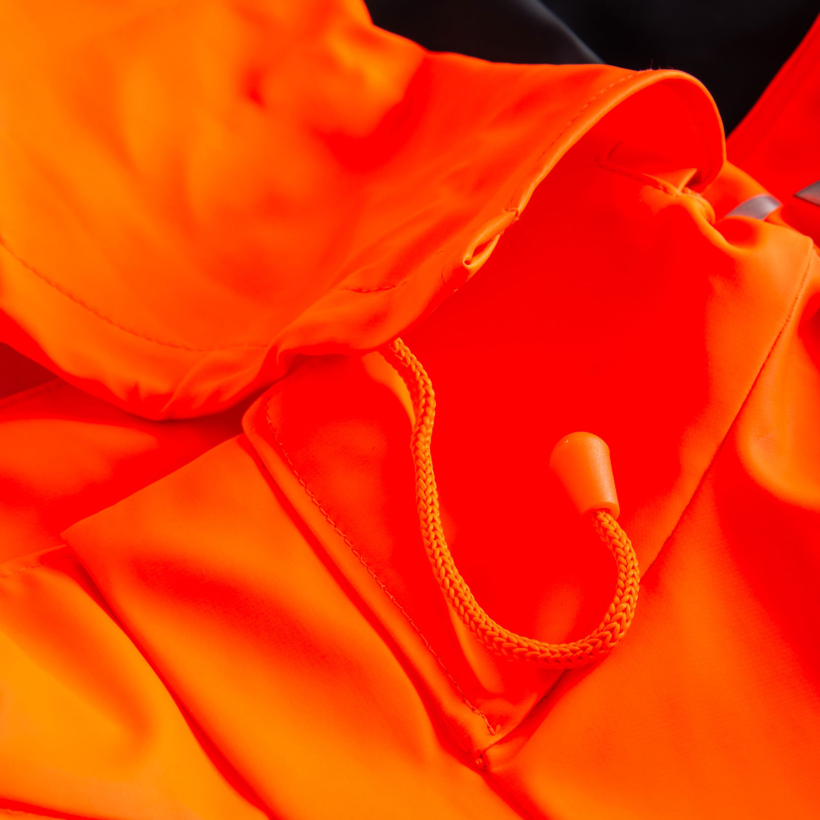 Lyngs&oslash;e Multinorm Regenjacke, Hi-vis Orange/Marine, large image number 2