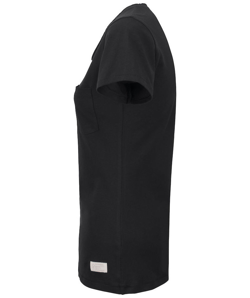 Cutter & Buck Pacific City Damen T-Shirt, Black, large image number 3