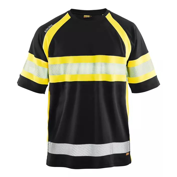 Blåkläder T-shirt, Black/Hi-Vis Yellow, large image number 0