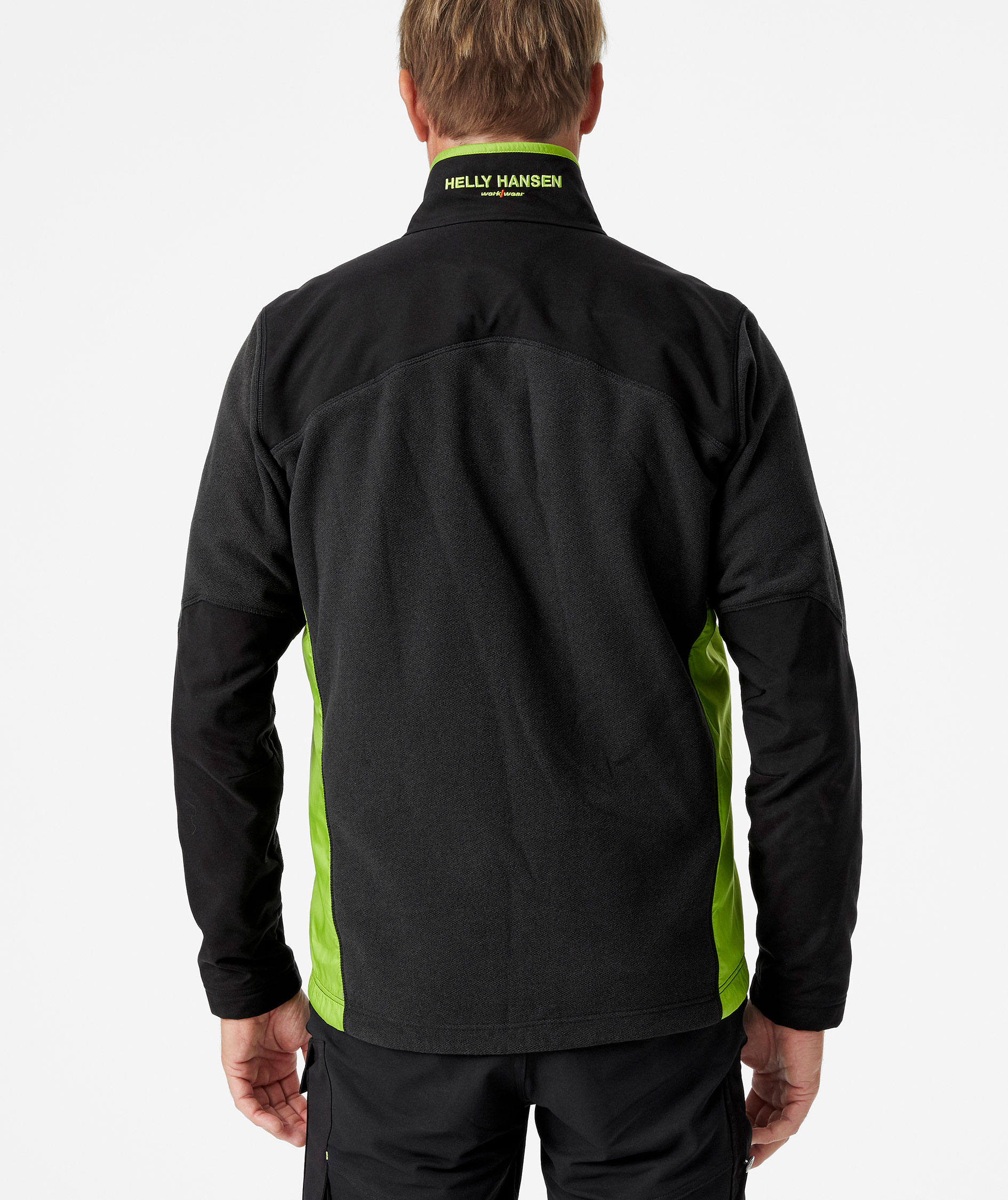 Helly Hansen Magni fleece jacket, Black/Lime Green, large image number 3