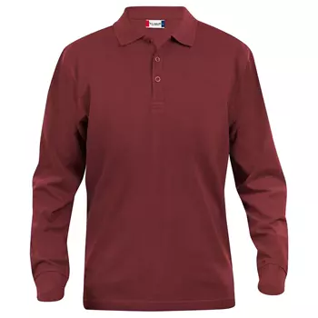 Clique Classic Lincoln long-sleeved polo, Bordeaux