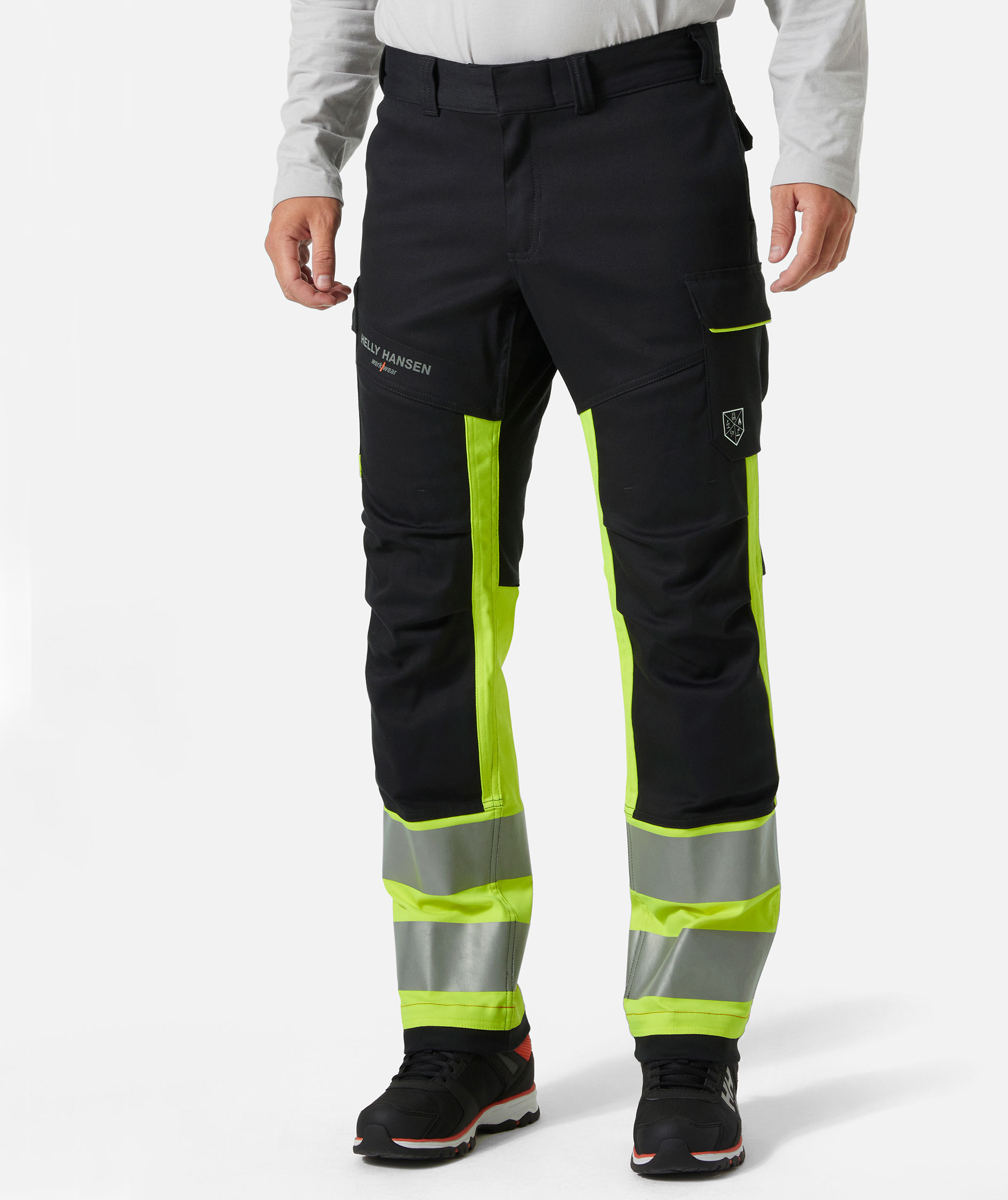 Helly Hansen Fyre work trousers, Hi-vis yellow/Ebony, large image number 1