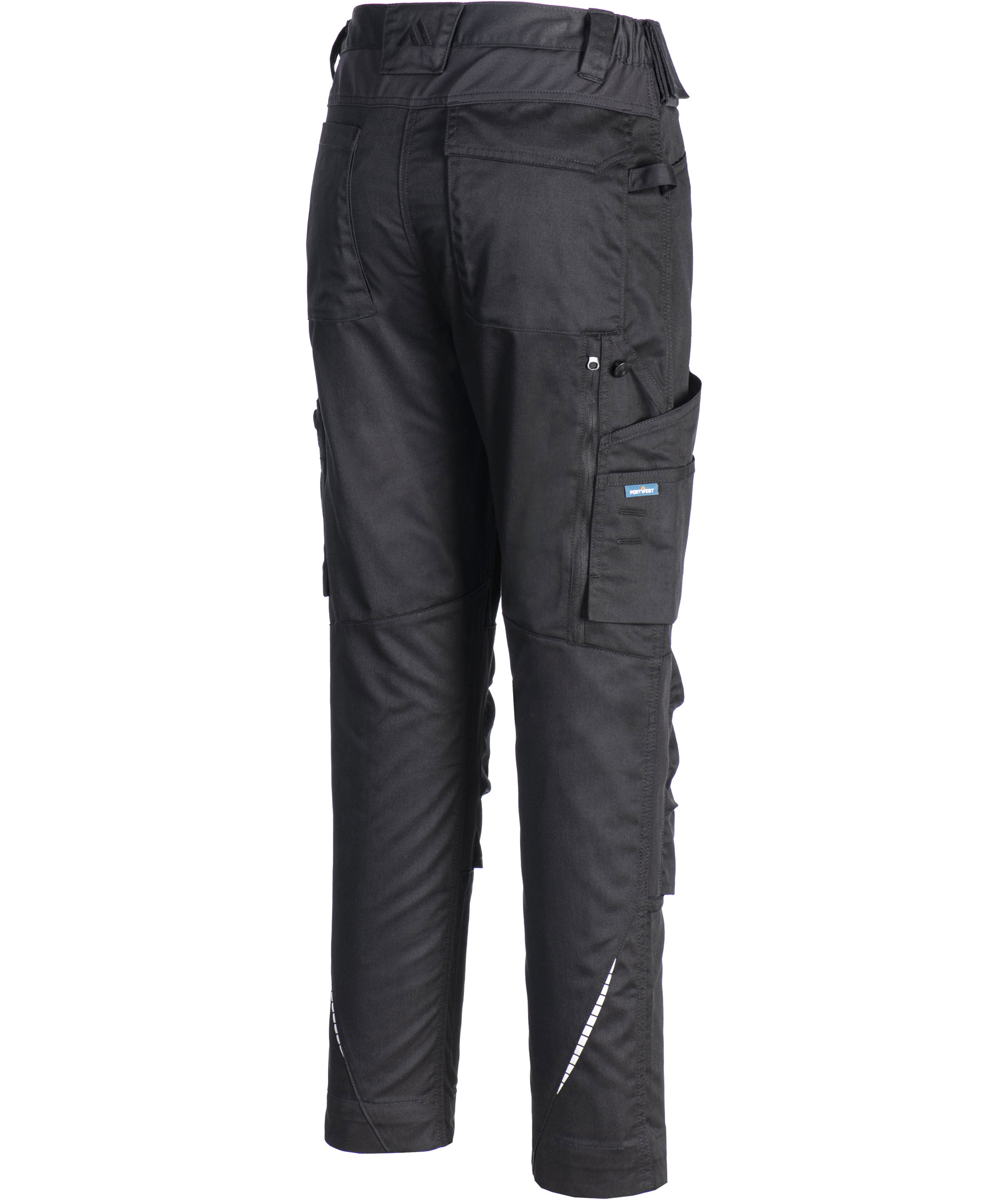 Portwest WX2 Eco work trousers, Black, large image number 3