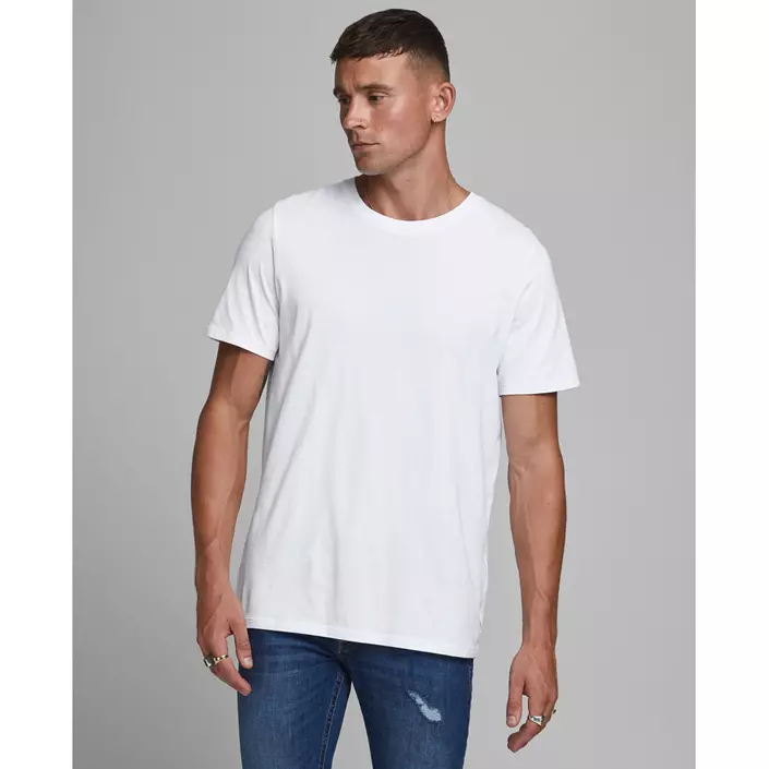 Jack & Jones JJEORGANIC kurzärmeliges basic T-Shirt, Weiß, large image number 1