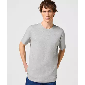 Wrangler 2er-Pack T-Shirt, Mid Grey Melange