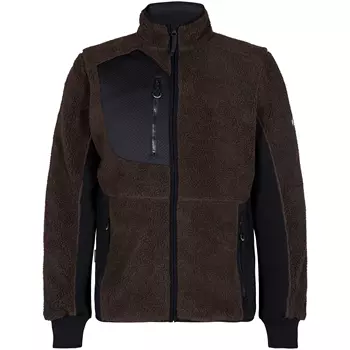 Engel X-treme fibre pile jacket, Mocca Brown/Black