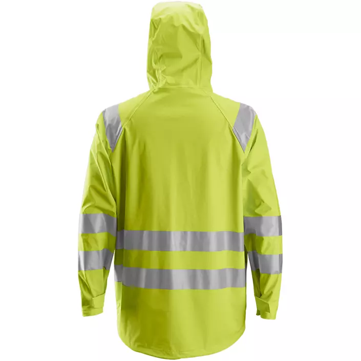 Snickers PU rain jacket, Yellow, large image number 1