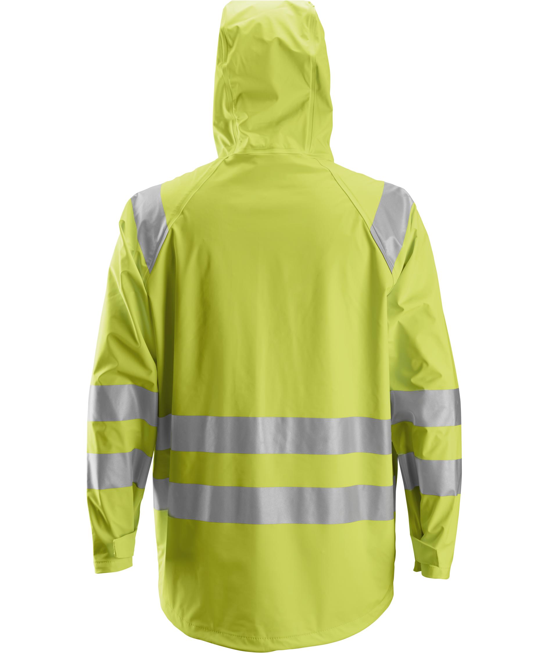 Snickers PU rain jacket, Yellow, large image number 1