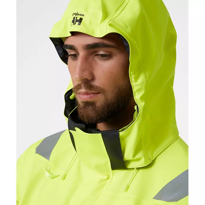 Helly Hansen Alna 2.0 regnjakke, Hi-vis Gul/Ebony, large image number 4