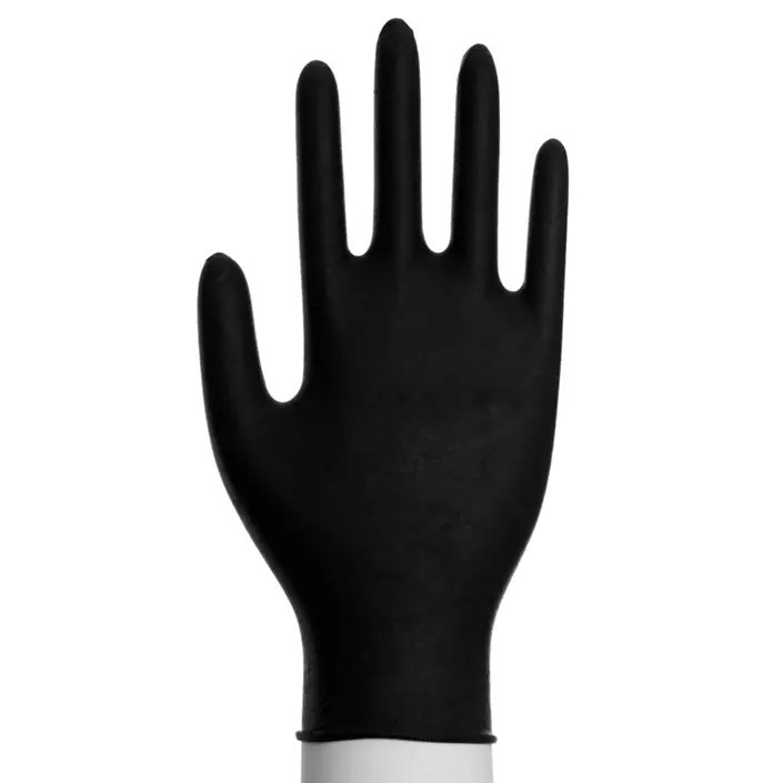 Abena Classic Sensitiv nitril disposable gloves powder free 100-pack, Black, large image number 0