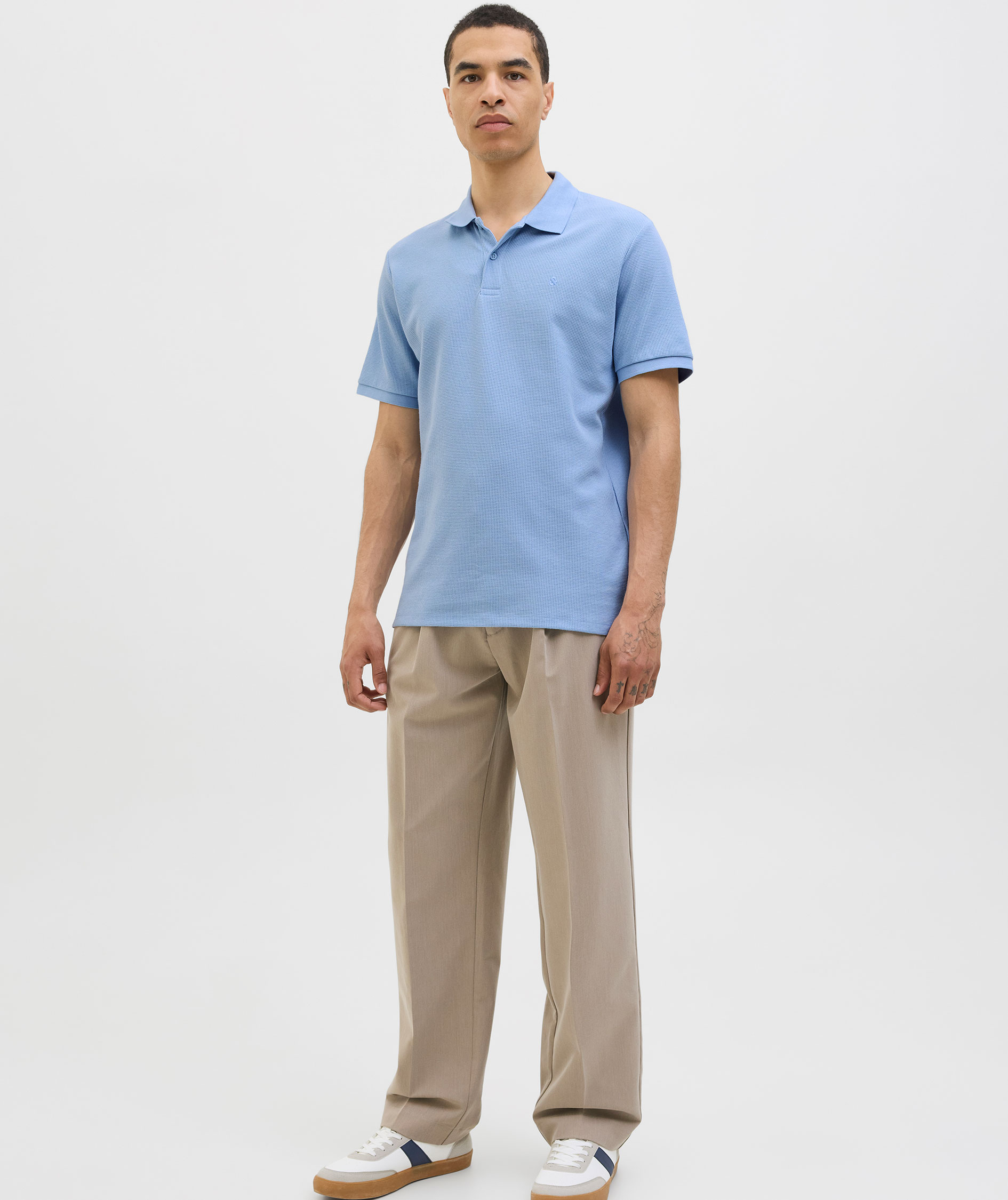 Jack & Jones JJEAUSTIN Polo shirt, Chambray Blue, large image number 5