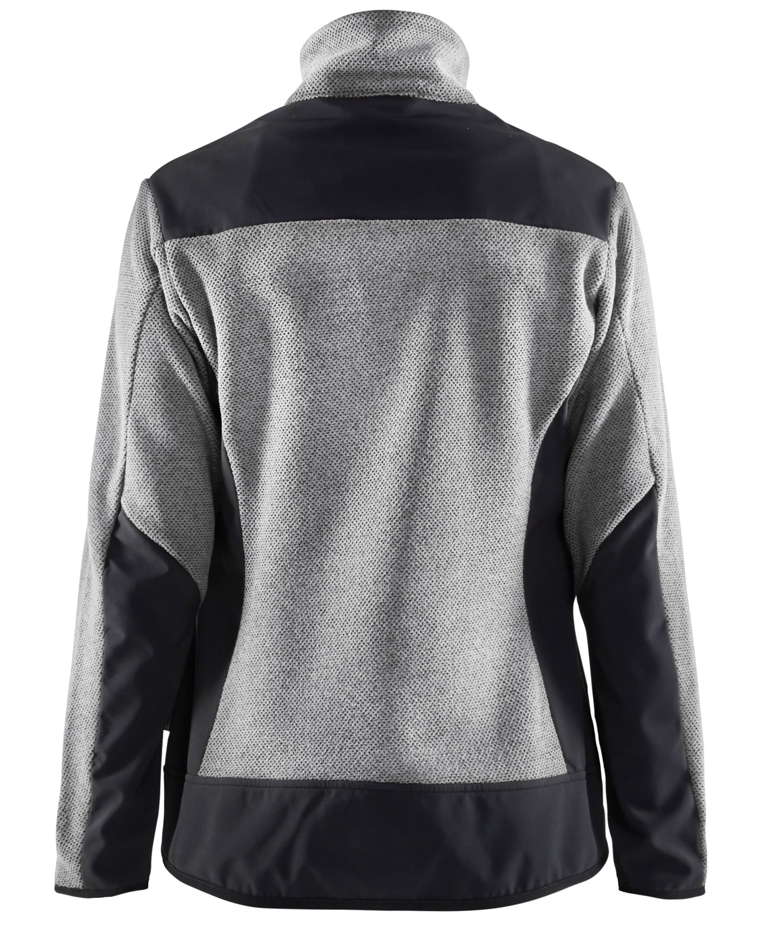 Bl&aring;kl&auml;der Damen Strickjacke mit Softshell, Grau meliert/schwarz, large image number 1