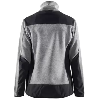 Blåkläder women's knitted jacket with softshell, Grey mottled/black